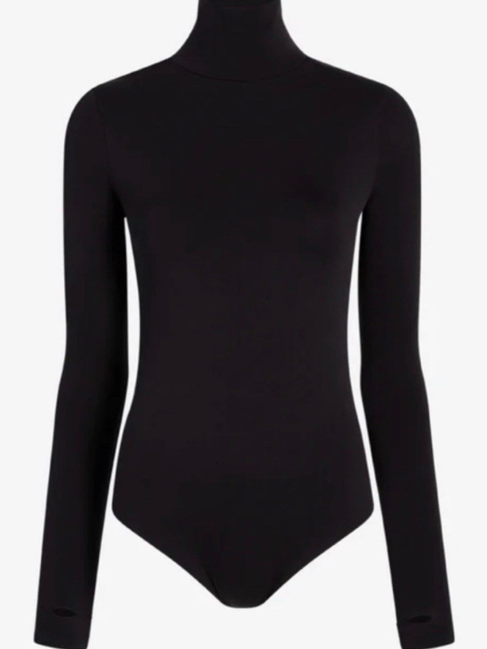 Commando Black The Ballet Turtleneck Long-Sleeve Bodysuit with Thumbholes NEW - Picture 4 of 5